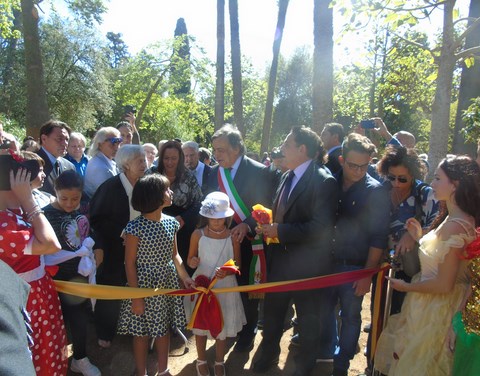 Inaugurazione Area Giochi Gustavo Scirè con Leoluca Orlando